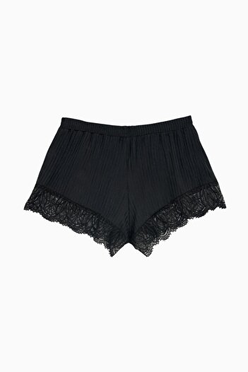 Wonna Black Shorts - Lace Detail, Model 2578