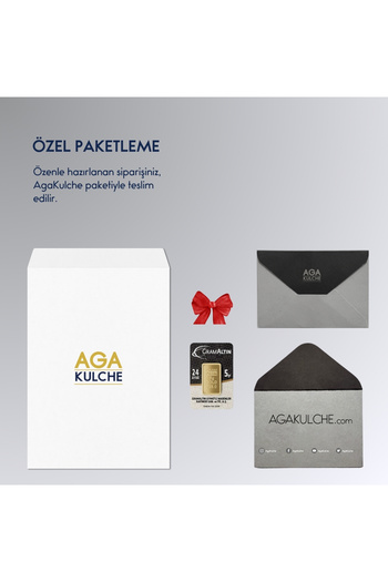 İar AgaKulche 5 gr 995 24 Ayar Külçe Altın