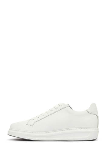 Derimod Men's White Lace-Up Leather Sneaker 25Sfd 610118
