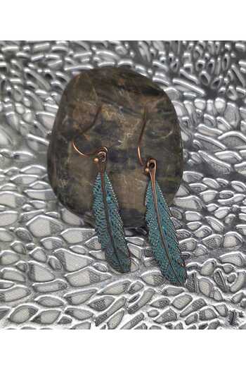 Ivory Pearl Ethnic Otanic Retro Earrings