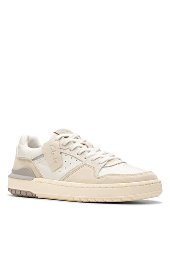 CLARKS Beyaz - Krem Erkek Sneaker Courtlite2 Lo