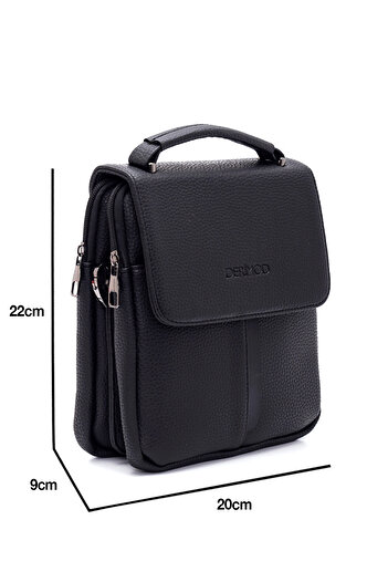 Derimod Men's Black Messenger Bag 22Sbd3500Ft