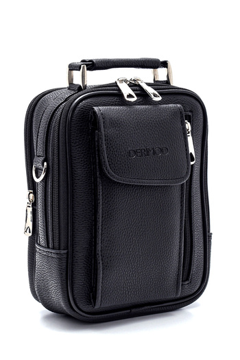 Derimod Ανδρική Μαύρη Τσάντα Messenger 21WBD3505FT