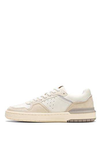 CLARKS Beyaz - Krem Erkek Sneaker Courtlite2 Lo