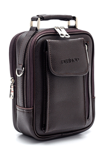 Derimod Ανδρική τσάντα Messenger καφέ 21WBD3505FT