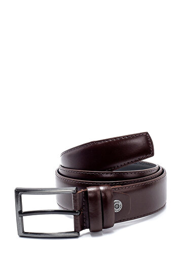 Derimod Men's Brown Leather Belt 000A2D1201018