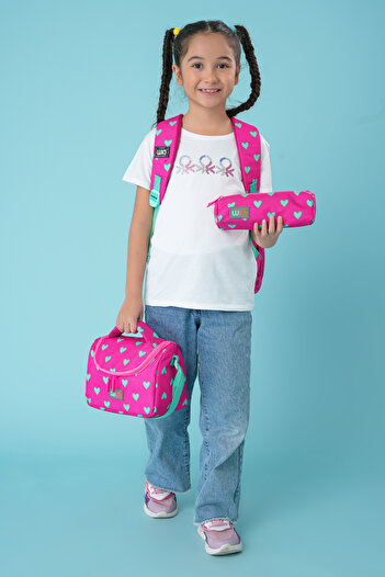 Wia Kids Heart Patterned Girl's Lunchbox