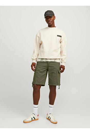Jack & Jones Yeşil Erkek Kargo Şort 12248685_JPSTCOLE BARKLEY CARGO SHO