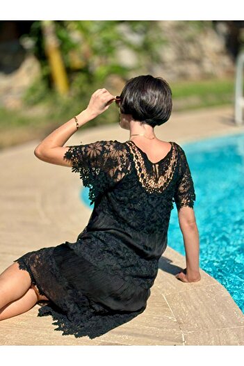 Punta Otantik Ncc10337 Italian Silk Dress Black