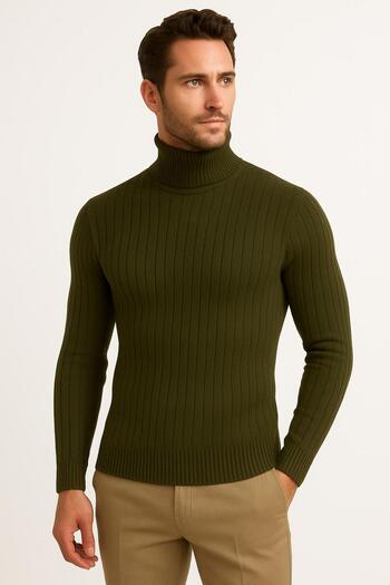 golden toptan Knitwear Tie-Neck Sweater
