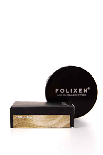Folixen Suya Dayanıklı Saç Kapatıcı Pudra – Dip Boya Etkili- Beyaz Kapatıcı - Dolgunlaştırıcı -Topik
