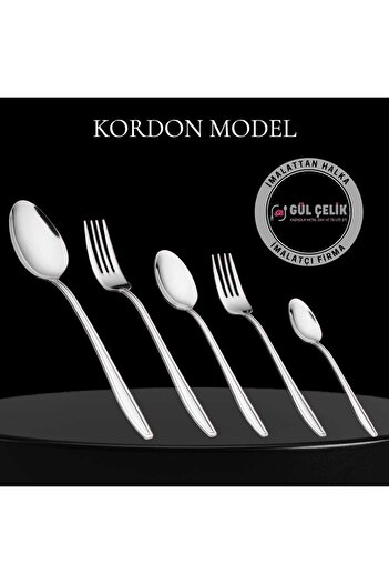 KAVEH Fork Spoon Set 30 Pieces 6 Seater Cord Model 18/0 Quality
