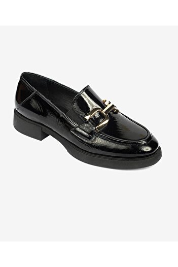 Greyder 59120 Zn Deri Comfort Класичні жіночі туфлі Оксфорд ЧОРНИЙ-РУГАН