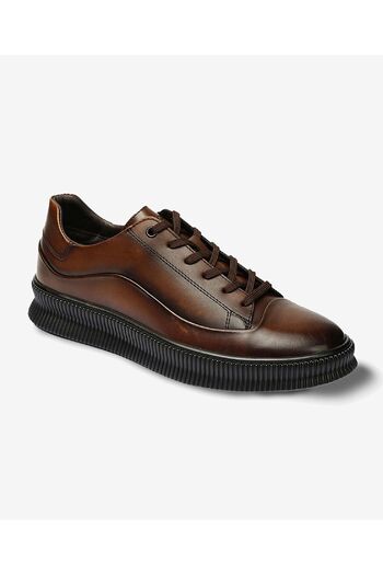 Greyder Ανδρικά παπούτσια sneaker από γνήσιο δέρμα Tan 3K1TA00280