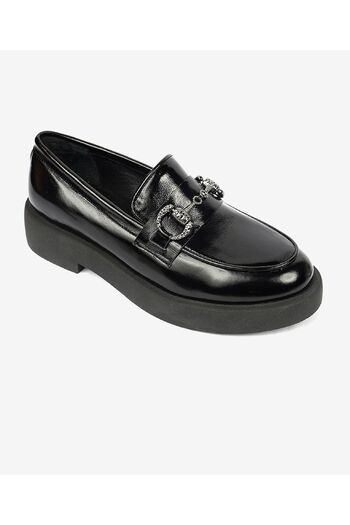 Greyder 72133 Zn Urban Шкіряні комфортні повсякденні оксфорди для жінок ЧОРНИЙ-РУГАН