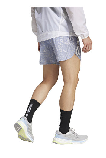 adidas Jd7769 Otr E Aop Sho m Blue - Gray Elastic Waist Regular Fit Patterned Men's Shorts