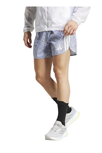 adidas Jd7769 Otr E Aop Sho m Blue - Gray Elastic Waist Regular Fit Patterned Men's Shorts