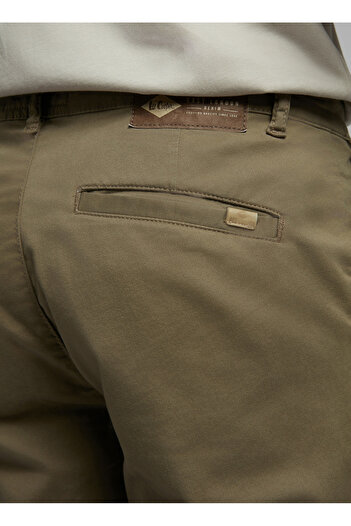 Lee Cooper Normal Bel Slim Straight Khaki Men's Chino Pants 252 Lcm 221007 New Chino 2 Khaki