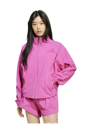 adidas Jp4191 W Z.N.E. Wv Tt Pink Regular Straight Women's Zip Jacket