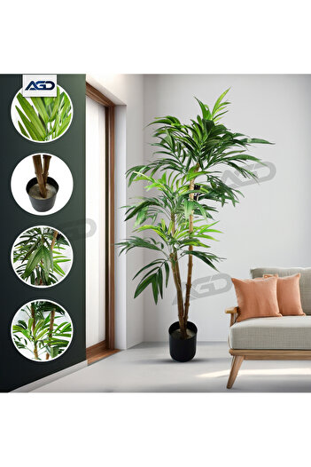 AGD 120cm Artificial Olive Tree Plants, Realistic Plants for Indoor Decoration, Green