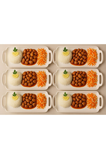 Paçi 6 Piece Chicken World Plate 32X14 cm