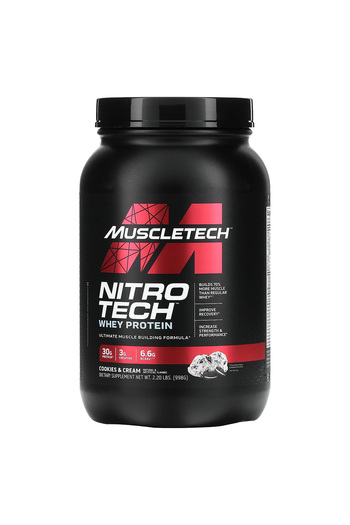 MUSCLETECH Nitro Tech Whey Protein, Cookies and Cream, 2 LB