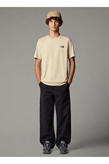 THE NORTH FACE Ανδρικό μπλουζάκι M S/s Simple Dome Beige Nf0a87ng3x41