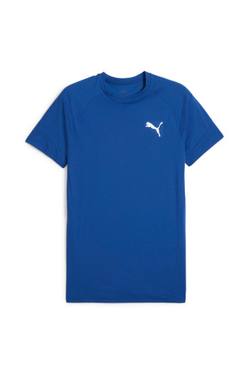 Puma 67899217 EVOSTRIPE Tee Cobalt Glaze Mavi Yuvarlak Yaka Regular Fit Düz Erkek T-Shirt