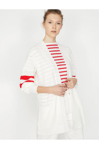 Koton STRIPED CARDIGAN