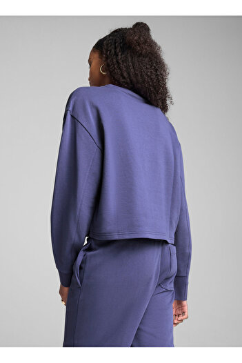 Puma 68505846 HER Relaxed Crew Mor Yuvarlak Yaka Regular Fit Düz Kadın Sweatshırt