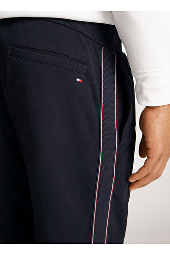 Tommy Hilfiger Erkek Dokuma Kumaş  Normal Bel  Düz Model Mavi Eşofman Altı MW0MW37477-DW5