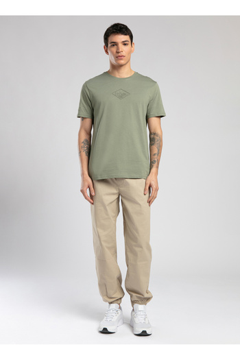 Lee Cooper Crew Neck Khaki Men's T-Shirt 252 Lcm 242030 Mattias Khaki