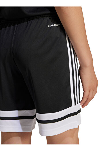 adidas Lastikli Bel Normal Siyah - Beyaz Erkek Çocuk Şort JJ2417-SQUA25 SHO Y