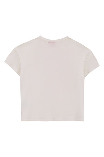 Barbie Ekru Kız Çocuk Baskılı T-Shirt BRB5SG-TST6426