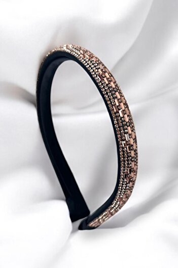 TAKIŞTIR Pink Color Stone Detailed Crown