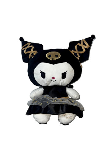 OEM KUROMI, Plush Doll, 40 cm, Black with Gold, Satin Dress