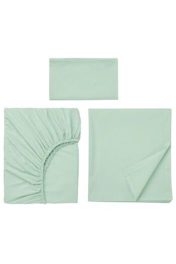 She&Co Fitted Sheet Set - Single/ Double/ King Size - Green