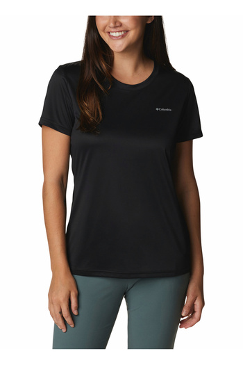 Columbia Black Women's O Neck T-Shirt 1991551010 010 Ak9805