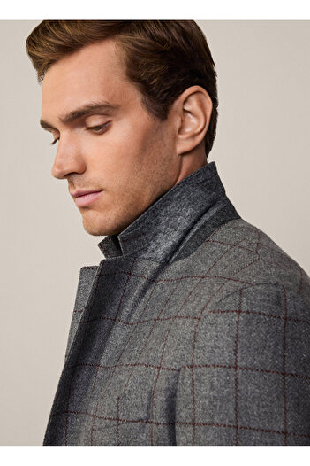 Hackett Slim Fit Gri Erkek Ceket HM443432