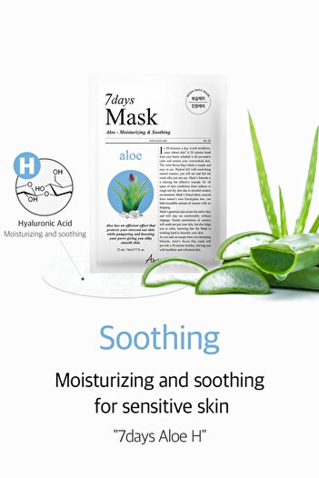 Ariul 7 Days Mask Variety Pack - Weekly Vegan Paper Mask Set 7 Pieces