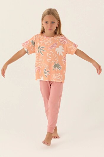 Rolypoly Girl's Turncu Pajama Set