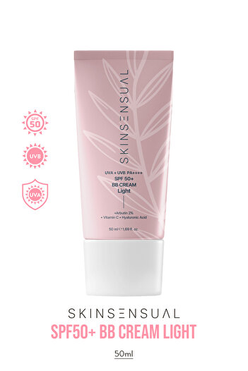 Skin Sensual BB Krem Light| 50 Spf Uva/Uvb Pa++++ | Leke Oluşumunu Önlemeye Yardımcı, Aydınlık ve Canlılık