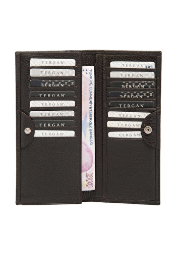 Tergan Brown Genuine Leather Men's Wallet - S1Ce00001619-A42