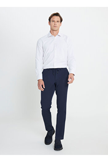 ALTINYILDIZ CLASSICS Altınyıldız Classics Чоловічі брюки з підв'язками Slim Fit, сині ACE012510154_ПАНТАЛОНИ БОКОВА КИШЕНЯ