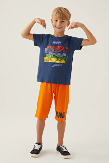 AVENGERS Avangers Boy Navy Blue Capri Suit