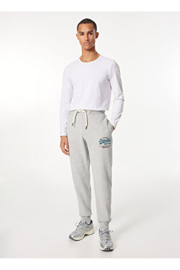 SUPERDRY Normal Gri Erkek Eşofman Altı M7011139AZUC_DUO VL GRAPHIC SLIM JO