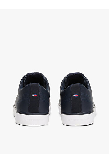 Tommy Hilfiger Erkek Bileksiz Vulkanize Sneaker - Lacivert