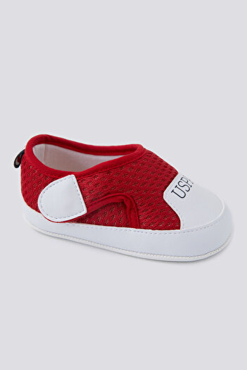 U.S. Polo Assn. حذاء طفل رضيع أحمر