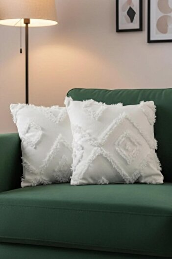 Markaev Bohemian 2-Piece Throw Pillow Cover - Tassel Detailed
