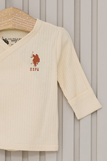 U.S. Polo Assn. Baby Girl Cream 5 Pack Hospital Release
